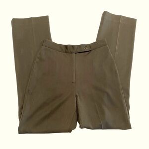 Epic High-Rise Olive Green Business Trousers Straight Leg Pants Women Size 2